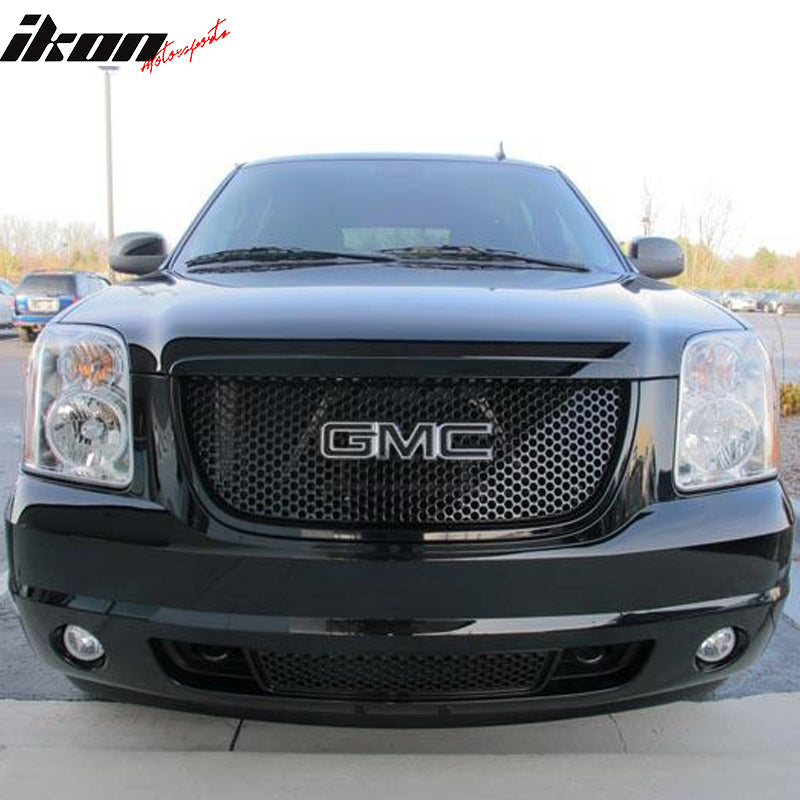 2007-2014 GMC Yukon Grill Round Hole Mesh Style Black Car Grille ABS