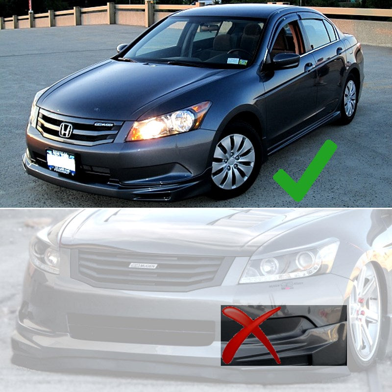 2008-2010 Honda Accord Sedan l4 Only Mugen Style Front Bumper Lip Spoi