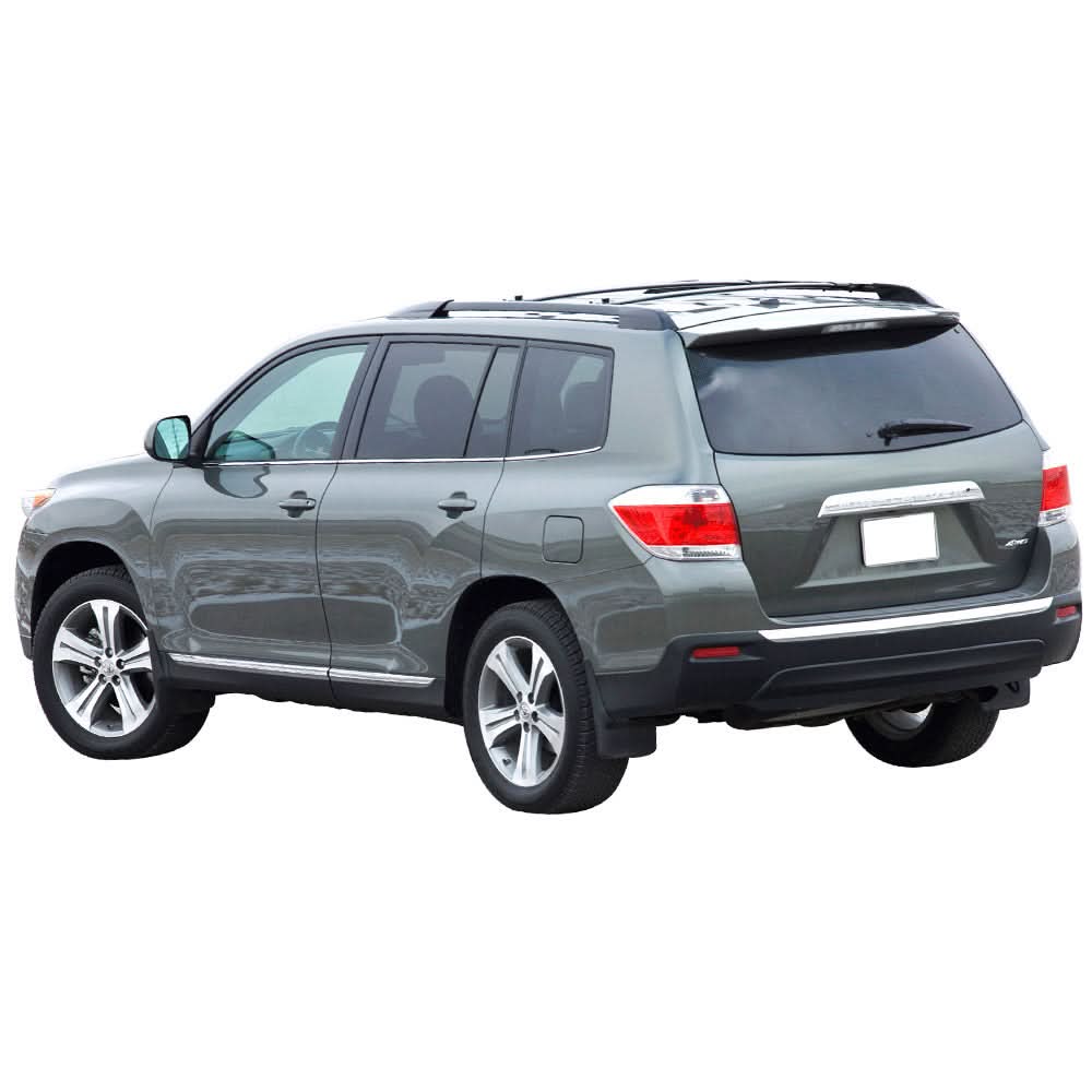 2008-2013 Toyota Highlander Black Roof Rack Rail Side Top 2PC
