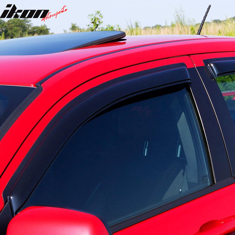 2008-2014 Dodge Avenger Slim Style Smoke Tinted Visor Window Acrylic