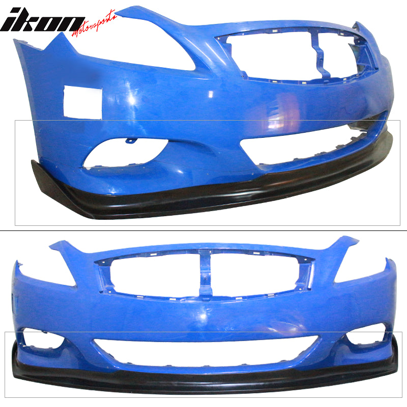 2008-2014 Infiniti G37 Coupe & Q60 EVO Style Front Bumper Lip