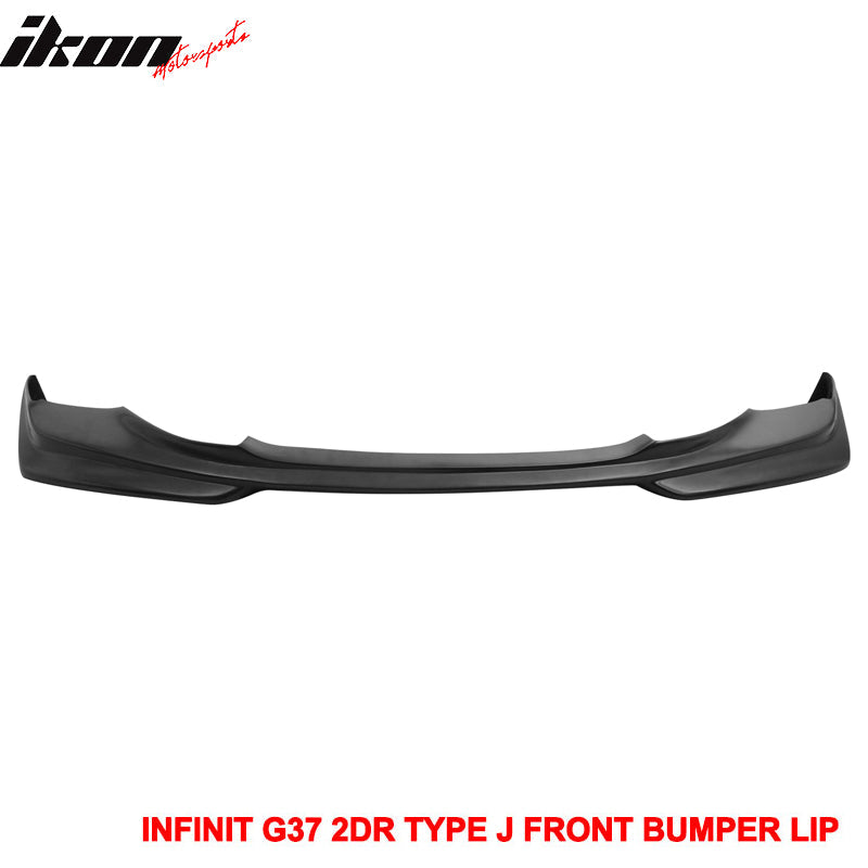 2008-2014 Infiniti G37 Coupe Q60 J Style Unpainted Front Bumper Lip PU