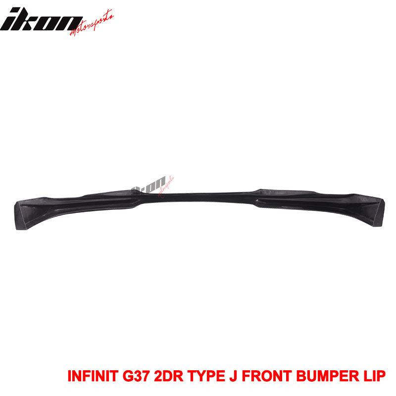 2008-2014 Infiniti G37 Coupe Q60 J Style Unpainted Front Bumper Lip PU