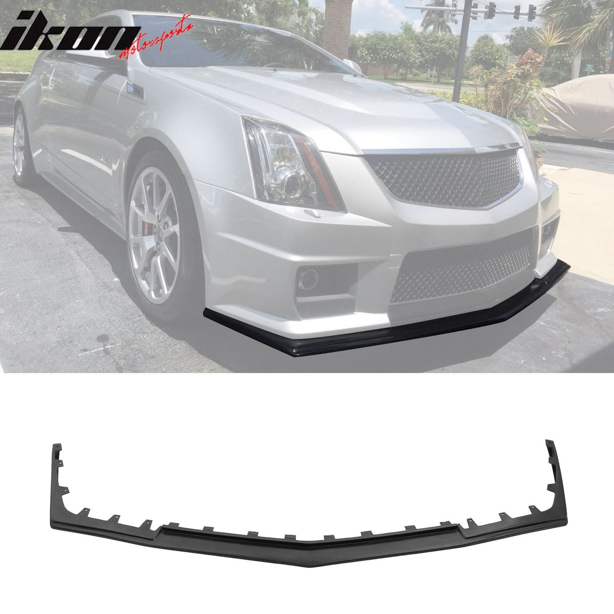2008-2015 Cadillac CTS V Sedan H Style Front Bumper Lip Valance Guard
