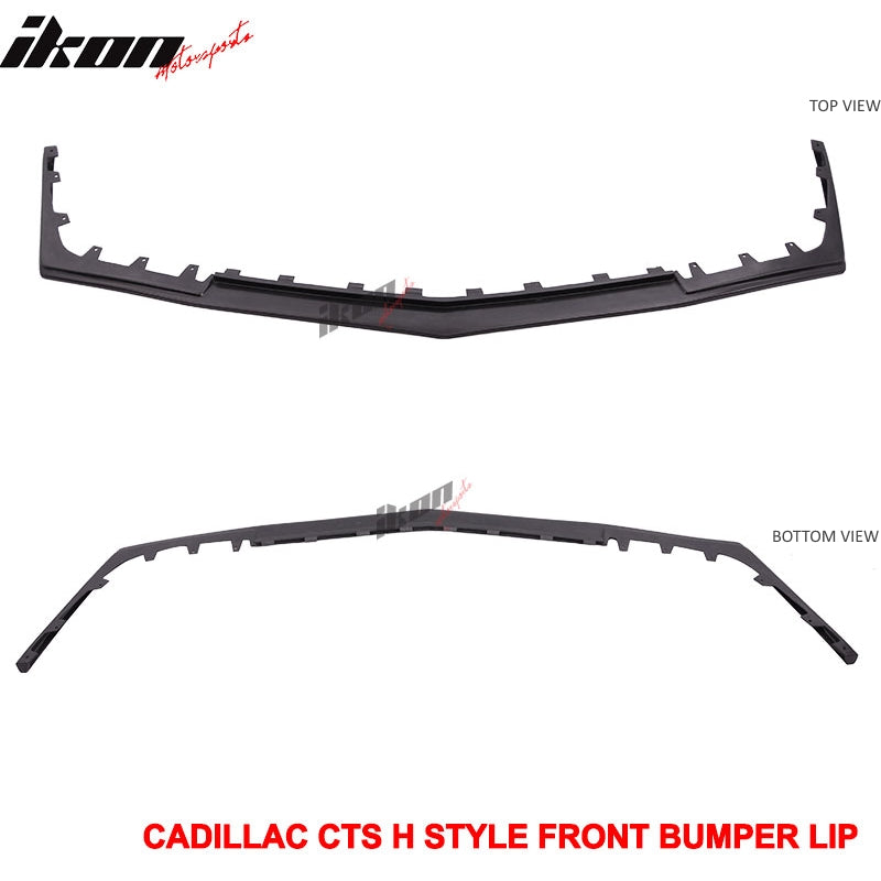 2008-2015 Cadillac CTS V Sedan H Style Front Bumper Lip Valance Guard