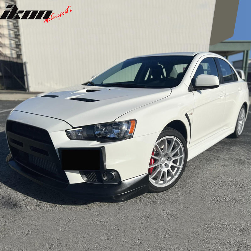 2008-2015 Mitsubishi Lancer Evolution X Evo 10 Front Bumper Lip PU