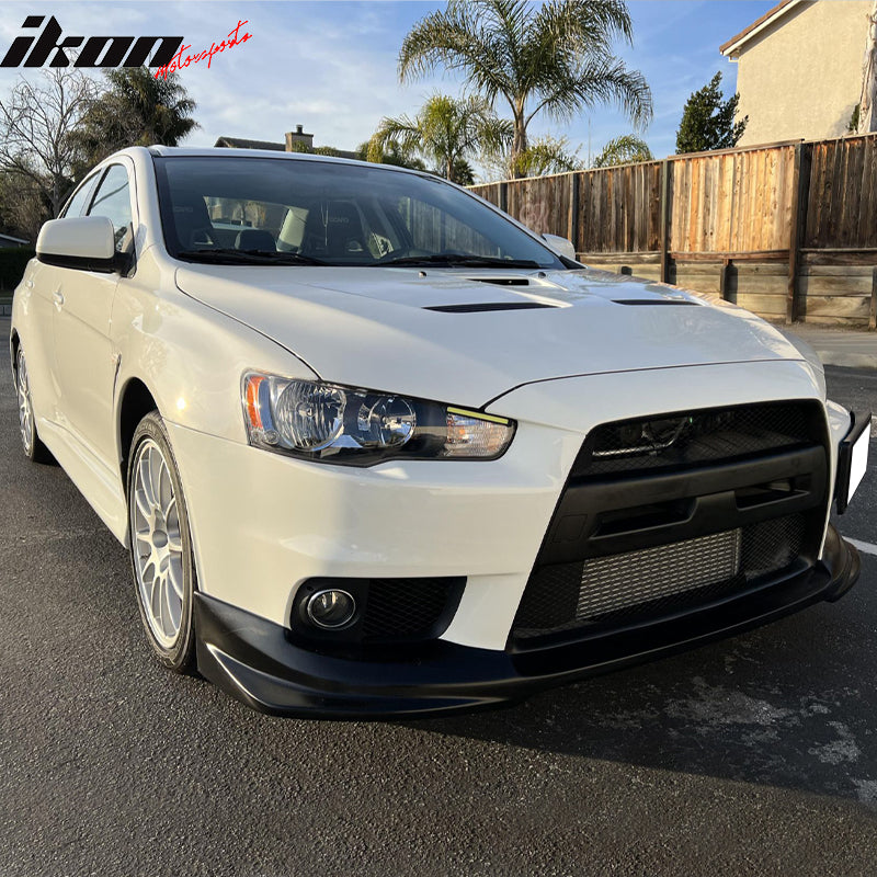 2008-2015 Mitsubishi Lancer Evolution X Evo 10 Front Bumper Lip PU