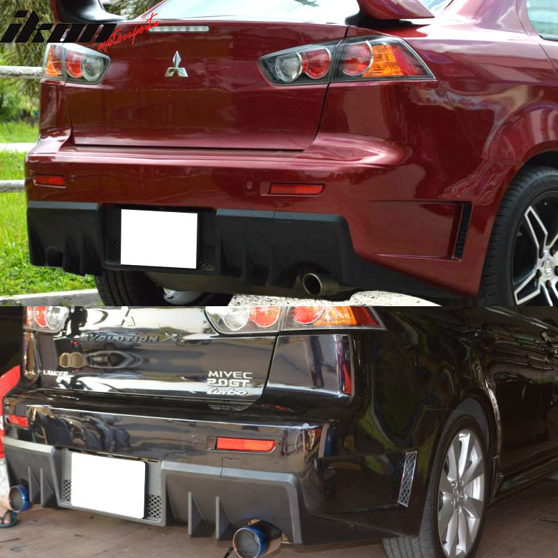 2008-2015 Mitsubishi Lancer FQ FQ440 Style Lower Rear Bumper Cover