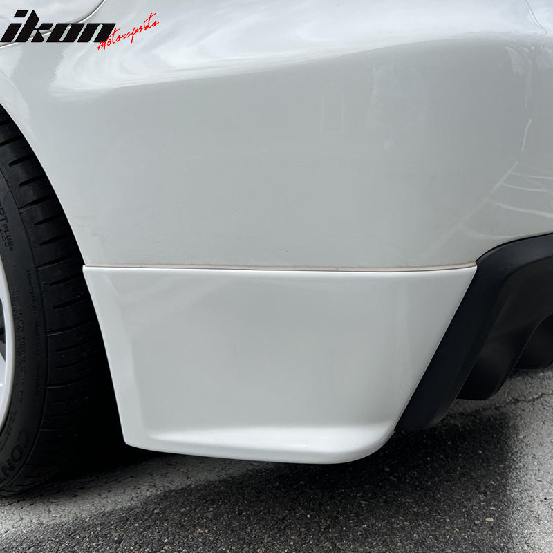 2008-2015 Mitsubishi Lancer EVO Style Unpainted Rear Bumper Aprons PU