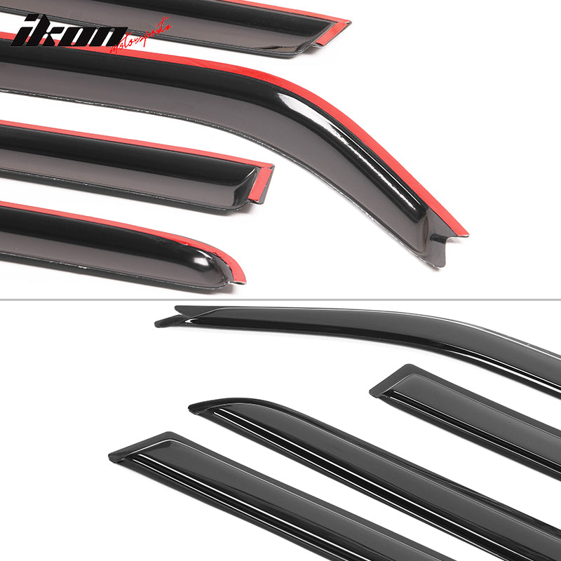 2008-2015 Scion xB Window Visor Slim Style Smoke Tinted Acrylic