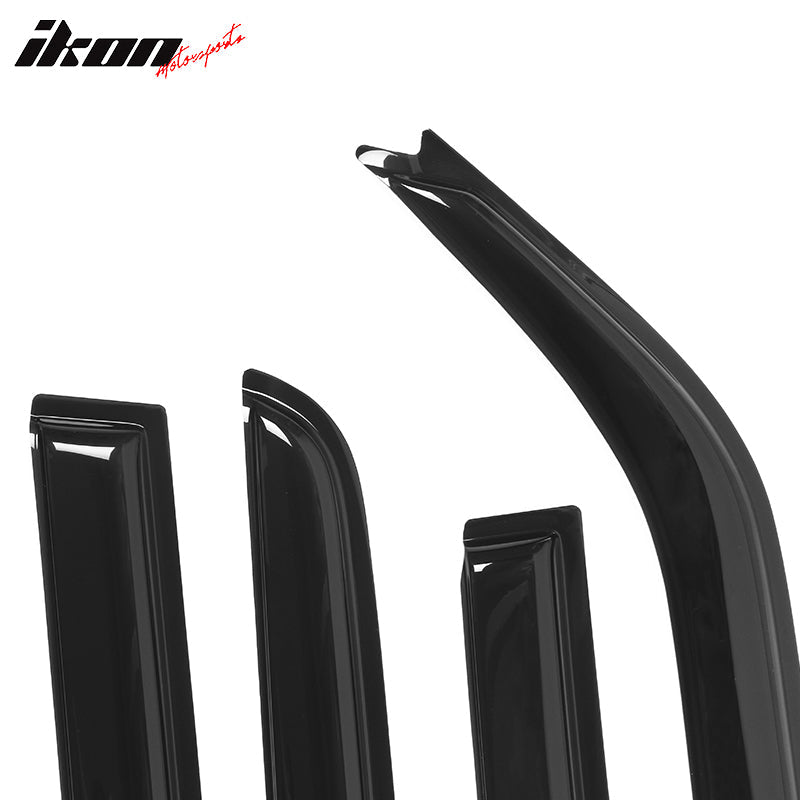 2008-2015 Scion xB Window Visor Slim Style Smoke Tinted Acrylic