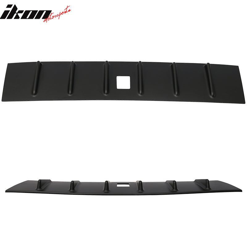 2008-2016 Mitsubishi Lancer X EVO Rear Roof Spoiler W/Shark Fins ABS