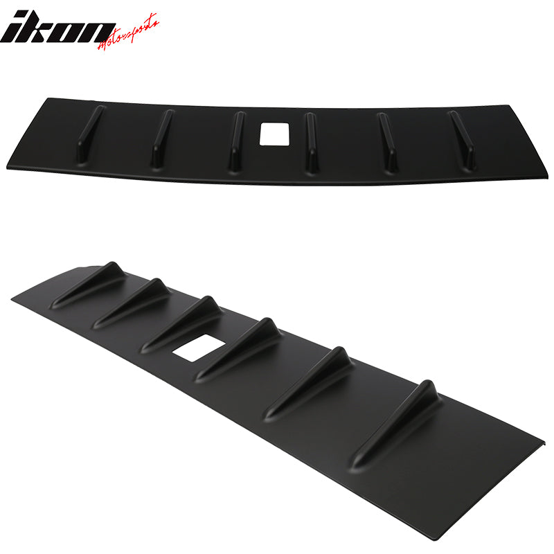 2008-2016 Mitsubishi Lancer X EVO Rear Roof Spoiler W/Shark Fins ABS