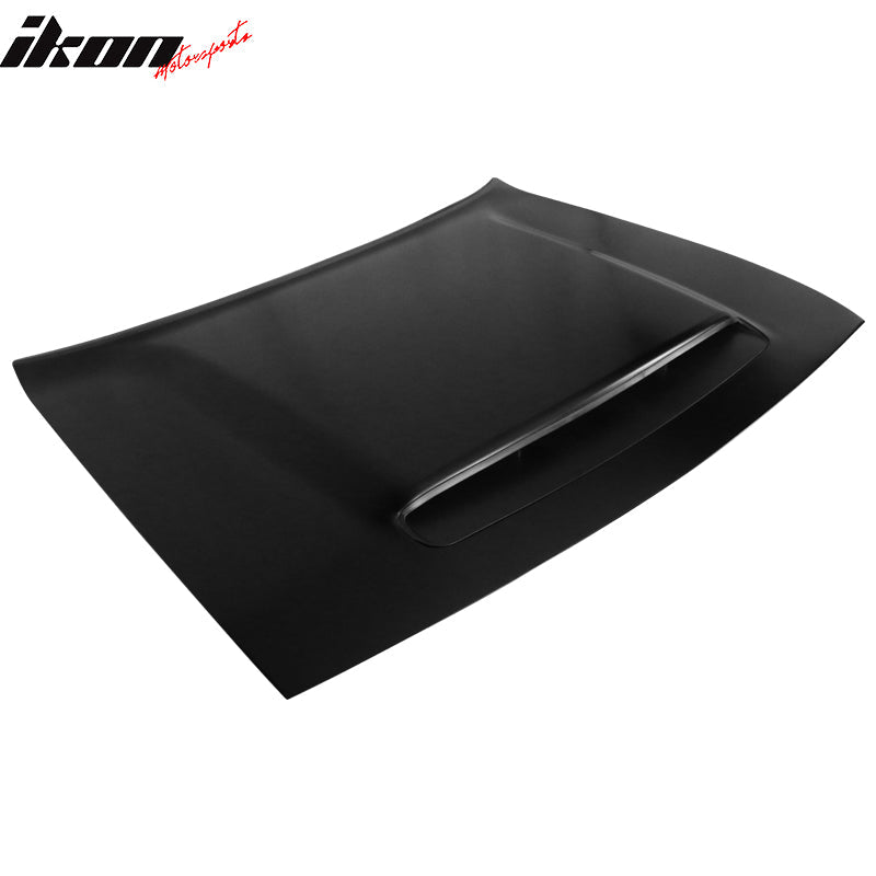 2008-2023 Dodge Challenger Hood Demon Style Aluminum Black Car Hood