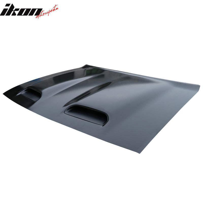 2008-2023 Dodge Challenger Hood Hellcat Style Aluminum Black Car Hood