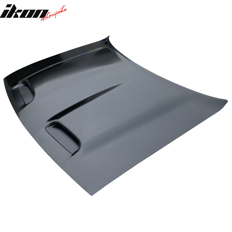 2008-2023 Dodge Challenger Hood Hellcat Style Aluminum Black Car Hood