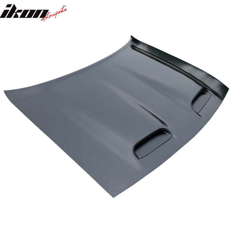 2008-2023 Dodge Challenger Hood Hellcat Style Aluminum Black Car Hood