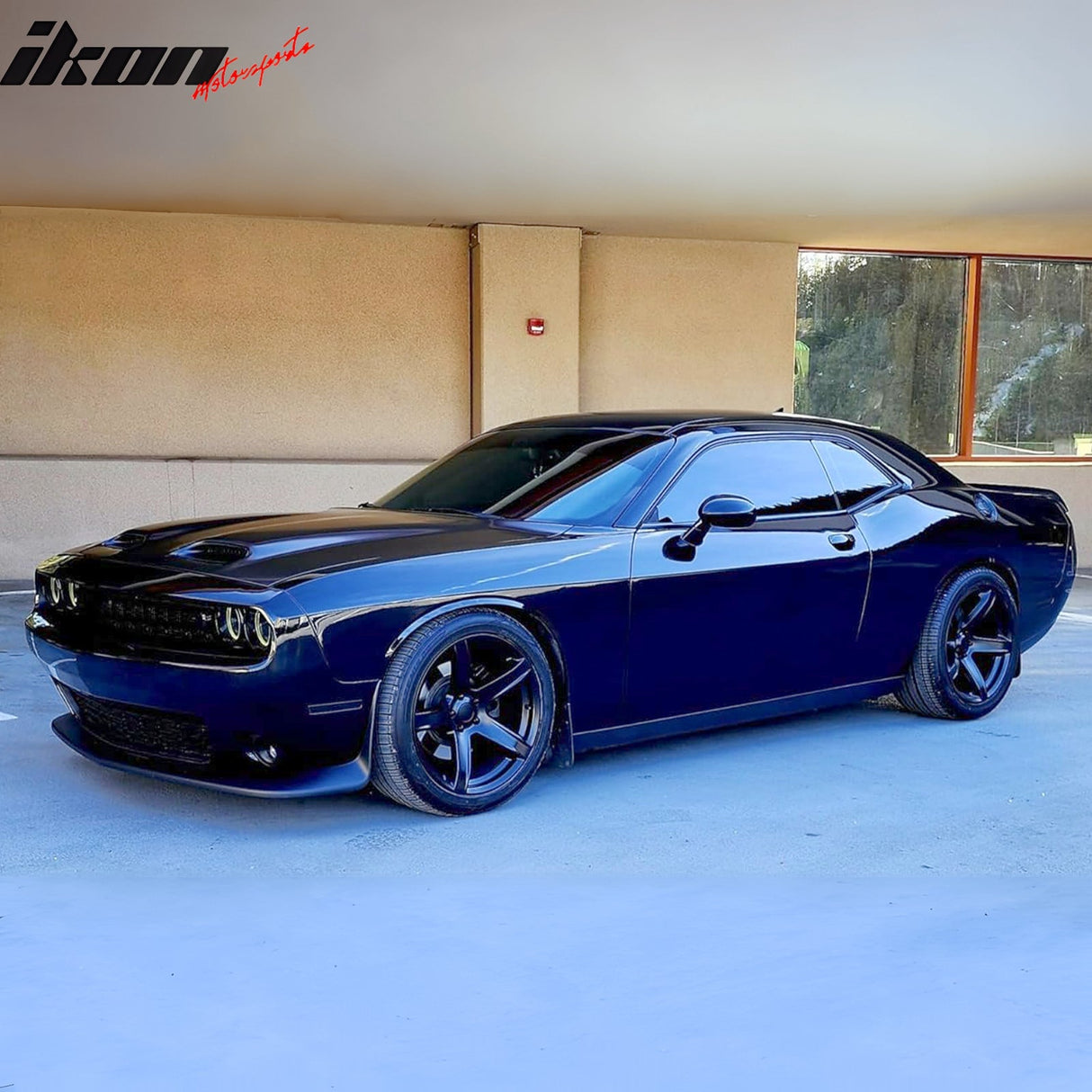 2008-2023 Dodge Challenger Hood Hellcat Style Aluminum Black Car Hood