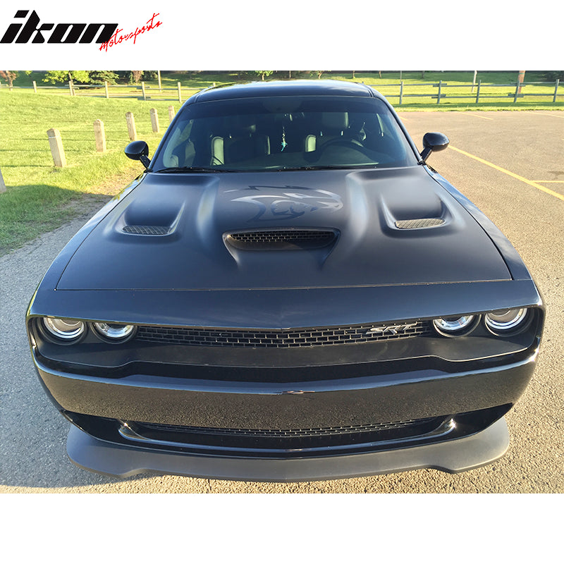 2008-2023 Dodge Challenger Hellcat Hood Scoop Air Intake Vent Aluminum