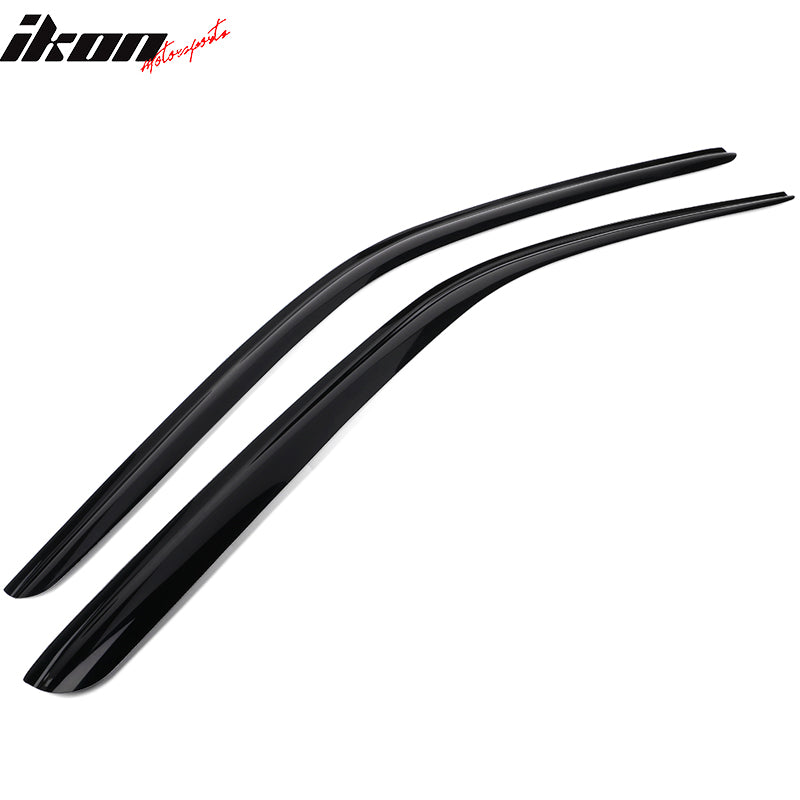 2008-2024 Dodge Challenger Slim Style Tape On Acrylic Window Visor 2PC