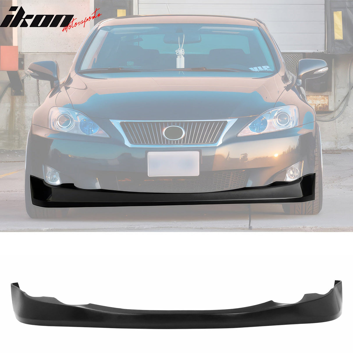 2009-2010 Lexus IS250 IS350 Sedan V Style Front Bumper Lip Spoiler PU