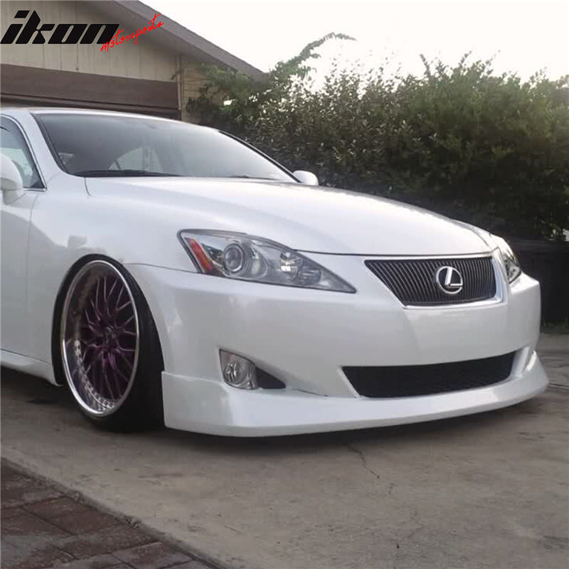 2009-2010 Lexus IS250 IS350 Sedan V Style Front Bumper Lip Spoiler PU