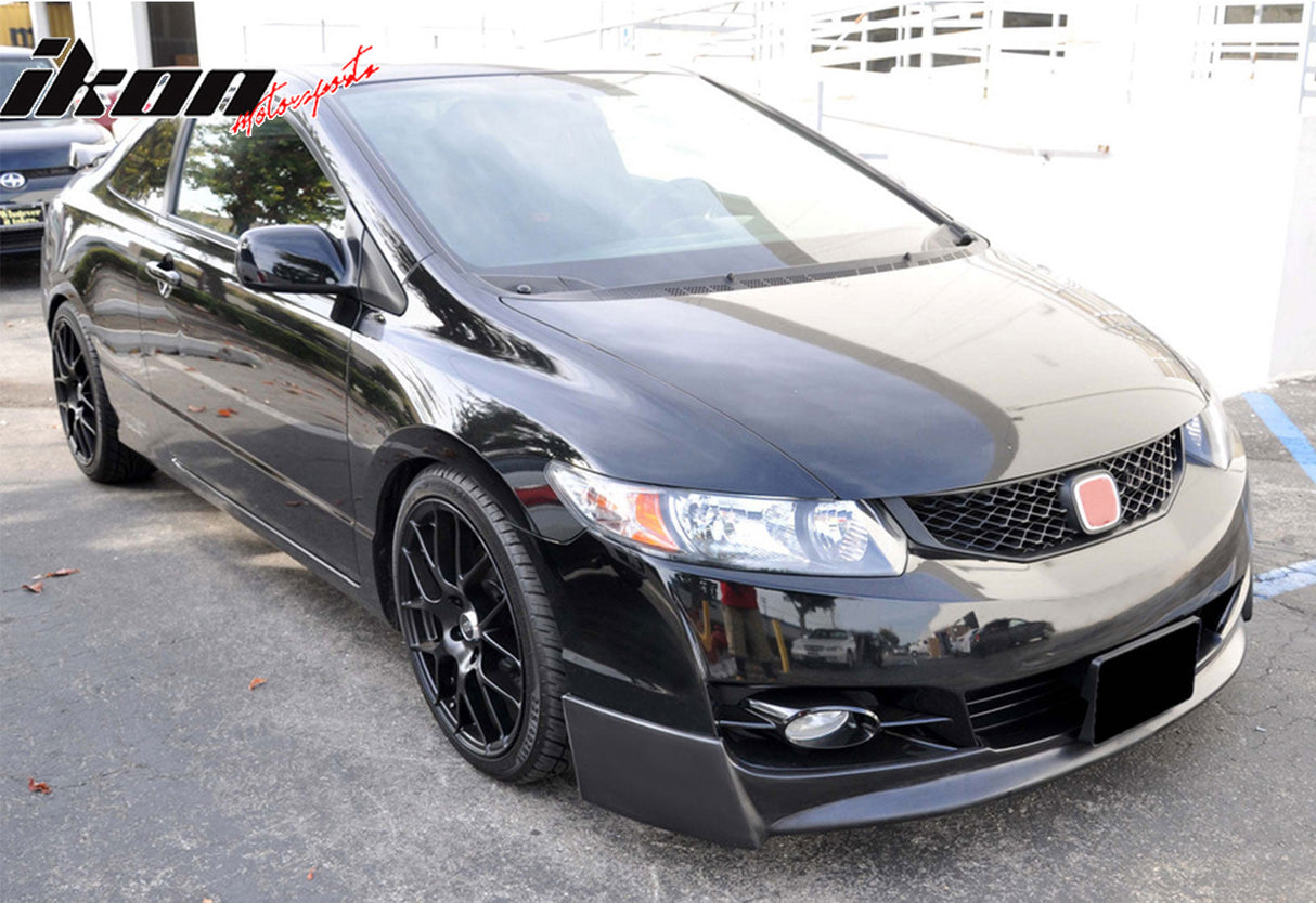 2009-2011 Honda Civic 2 Door P1 Style Unpainted Front Bumper Lip PU