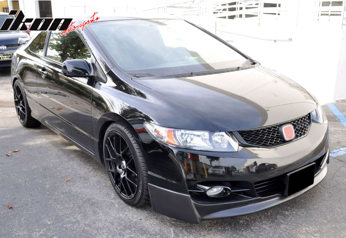 2009-2011 Honda Civic 2 Door P1 Style Unpainted Front Bumper Lip PU