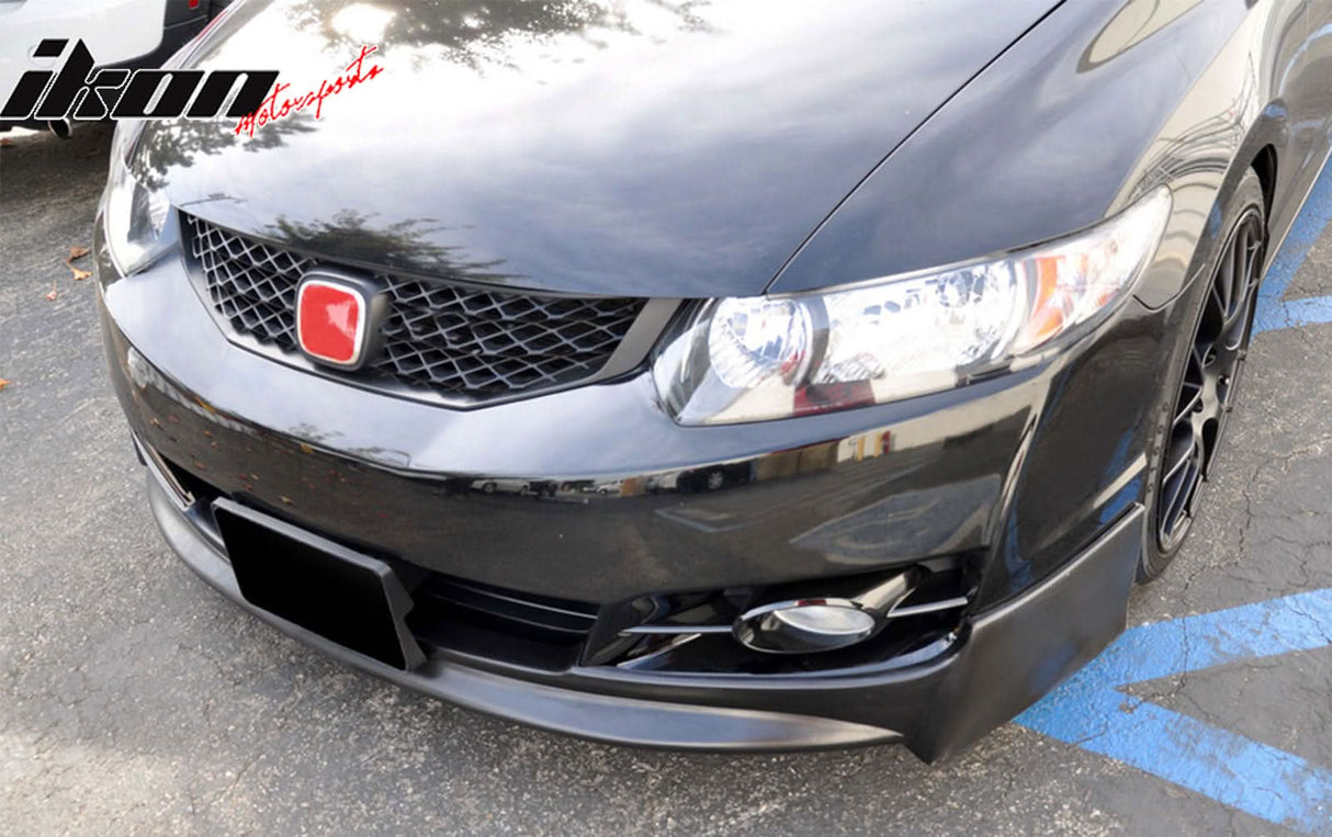 2009-2011 Honda Civic 2 Door P1 Style Unpainted Front Bumper Lip PU