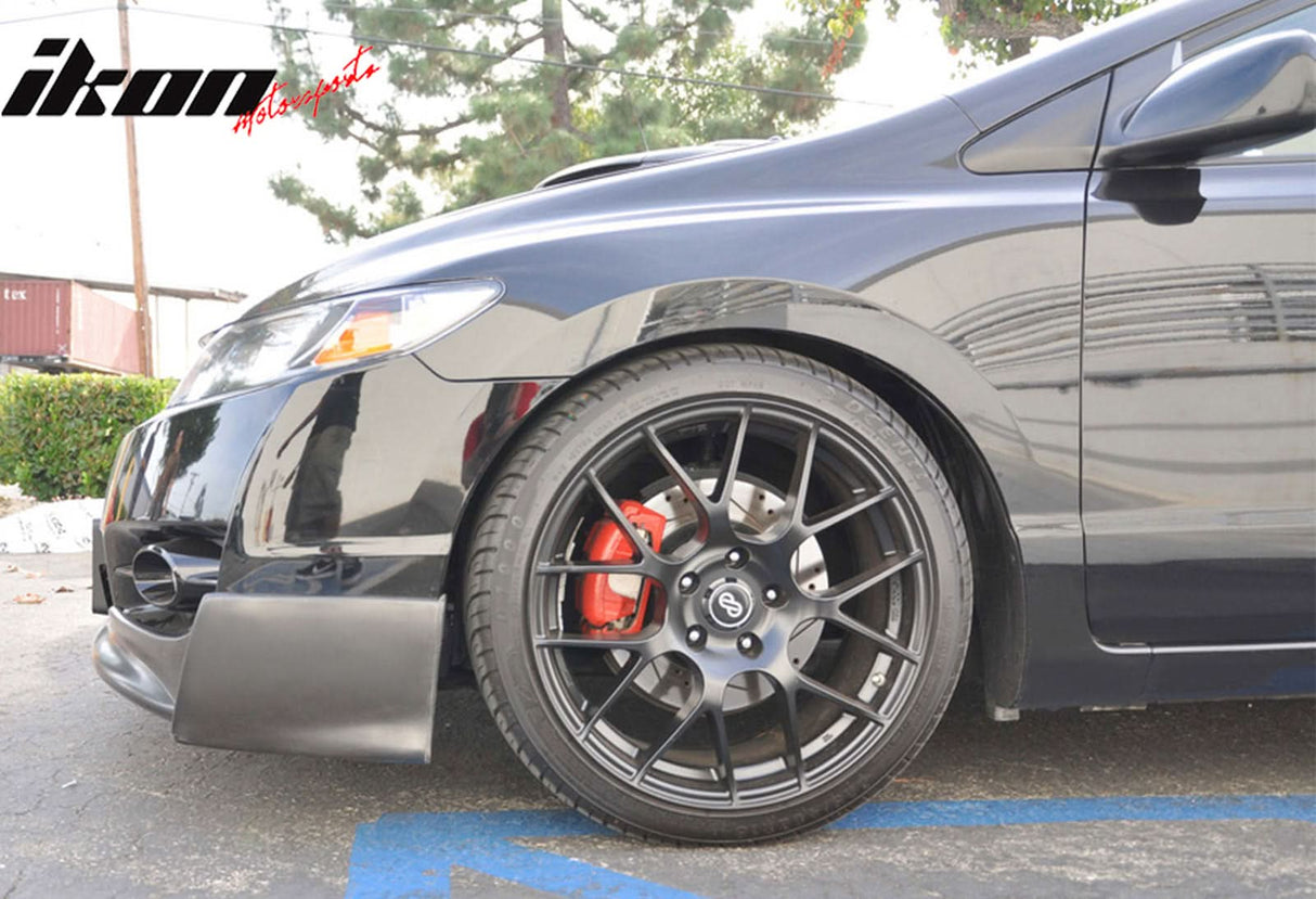 2009-2011 Honda Civic 2 Door P1 Style Unpainted Front Bumper Lip PU