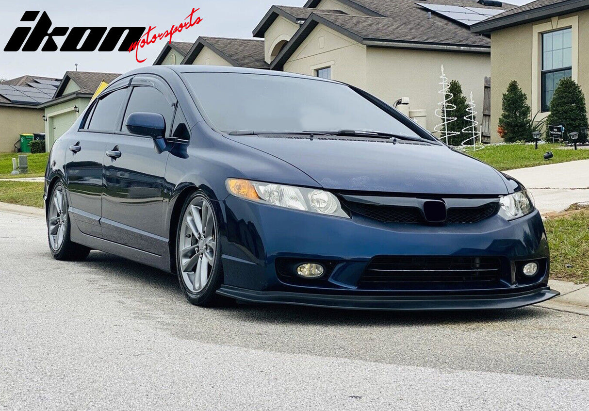 2009-2011 Honda Civic FA5 4Dr Sedan Ikon Aero DP Front Lip Splitter