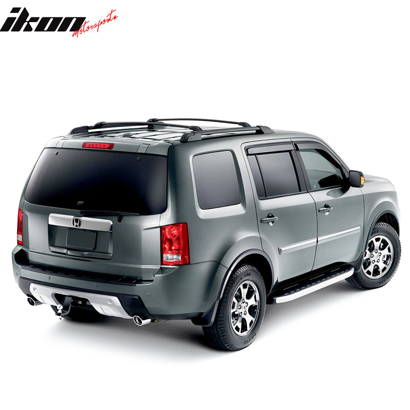 2009-2015 Honda Pilot Running Boards OE Style Black Silver Aluminum