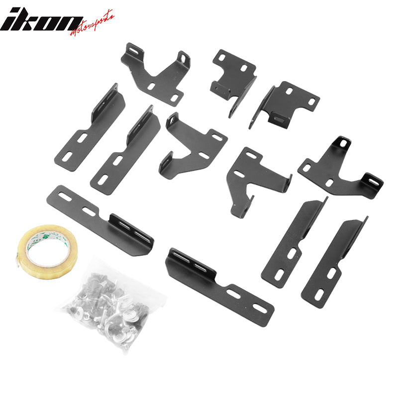 2009-2015 Honda Pilot Running Boards OE Style Black Silver Aluminum