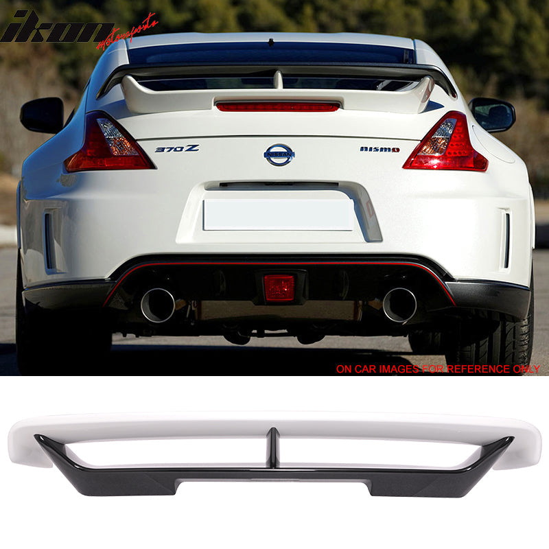 2009-2021 Nissan 370Z Z34 Coupe N White/Black Rear Spoiler Wing ABS