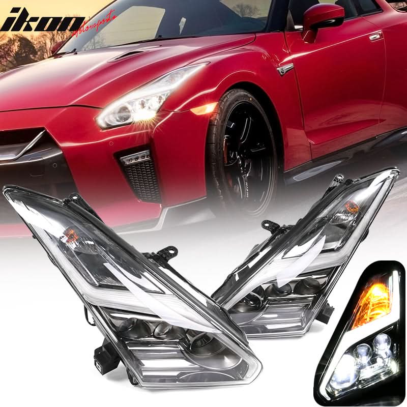 2009-2024 Nissan R35 GTR LED DRL Headlights(Upgrade 09-16 to 17+)