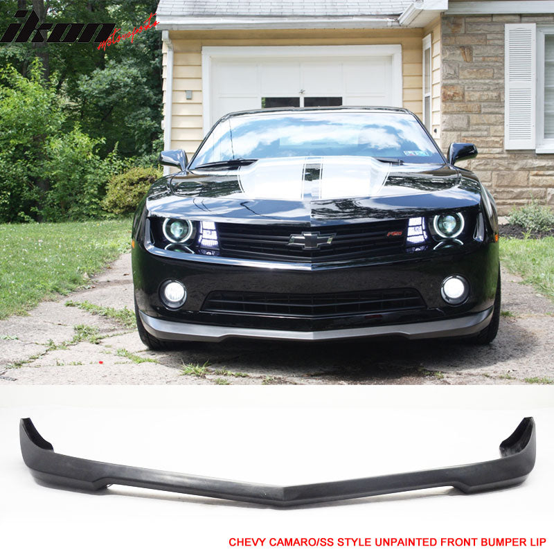 2010-2013 Chevy Camaro 1LT LS LT V6 Only SS Style PU Front Bumper Lip