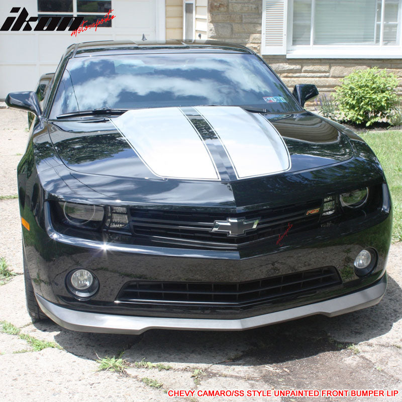 2010-2013 Chevy Camaro 1LT LS LT V6 Only SS Style PU Front Bumper Lip