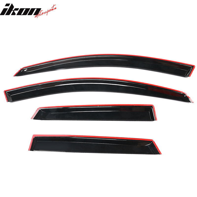2010-2013 Mazda 3 Hatchback Window Visors 4Pc Set Acrylic