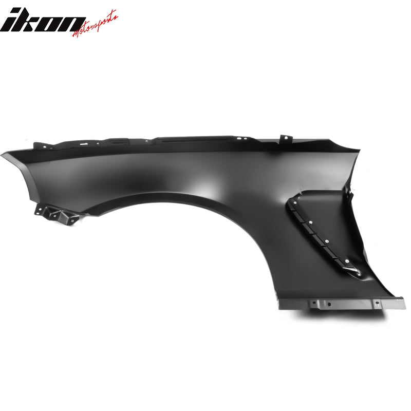 2010-2014 Ford Mustang GT350 Style Unpainted Black Side Fender Steel