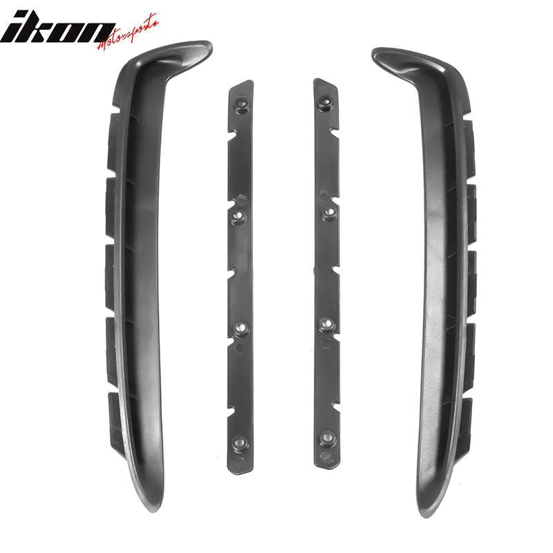 2010-2014 Ford Mustang GT350 Style Unpainted Black Side Fender Steel