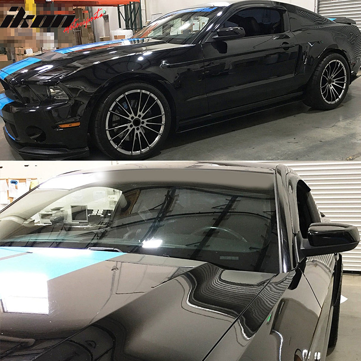 2010-2014 Ford Mustang 2Pc Set Window Visors Acrylic