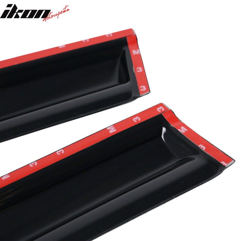 2010-2014 Volkswagen Golf MK6 Mugen Smoke/Tinted Window Visors Acrylic
