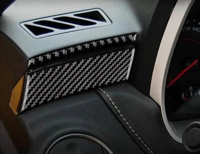 2010-2015 Chevy Camaro Carbon Fiber Dashboard Upper Trim Overlay