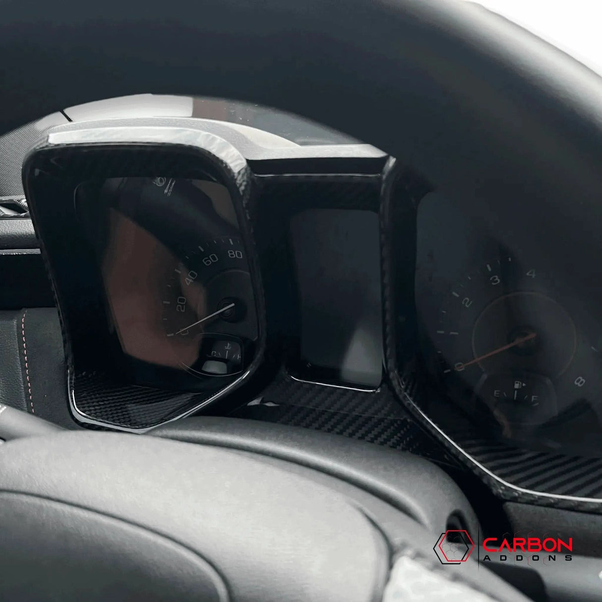 2010-2015 Chevy Camaro Carbon Fiber Gauge Cluster Trim Cover