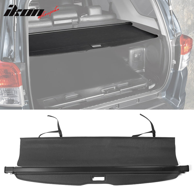 2010-2023 Toyota 4Runner Black Retractable Cargo Cover