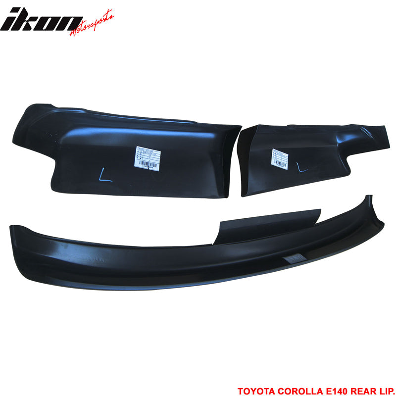 2011-2013 Toyota Corolla OEM Style Unpainted Black Rear Bumper Lip PP