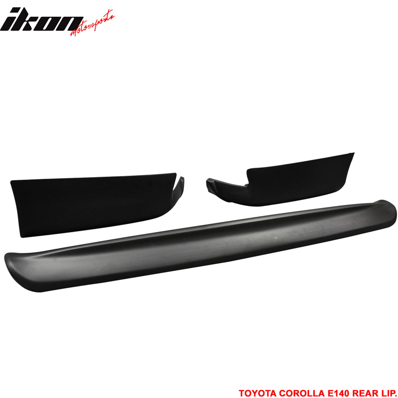 2011-2013 Toyota Corolla OEM Style Unpainted Black Rear Bumper Lip PP