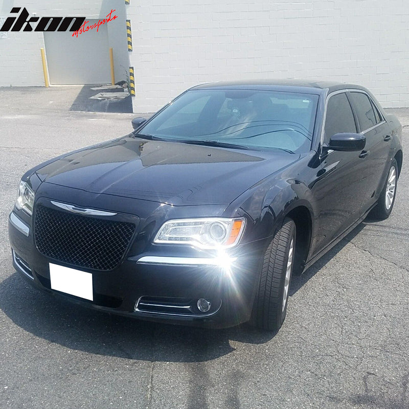 2011-14 Chrysler 300 300C Grill B Style Black Mesh Vehicle Grille ABS