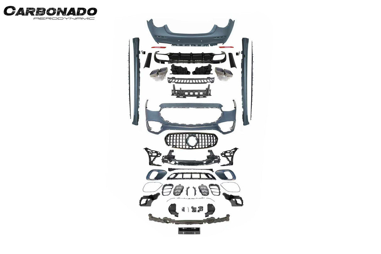 2021-2024 Mercedes Benz S Class W223 S500 S580 Sedan AMG Style Full body kit