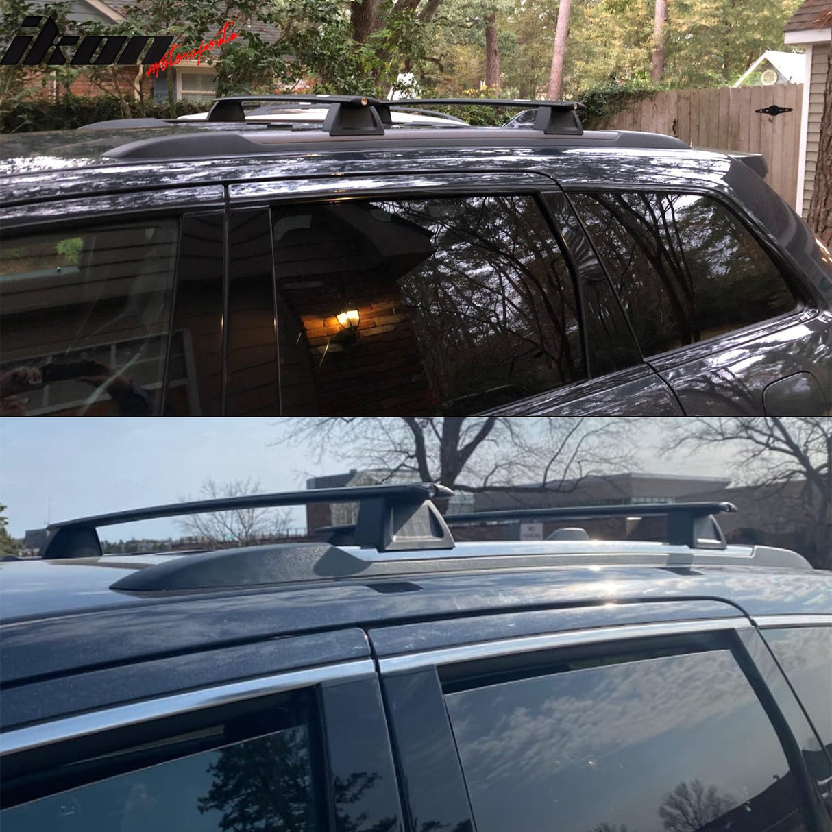 2011-2022 Jeep Grand Cherokee OE Black Roof Rack Cross Bar Aluminum